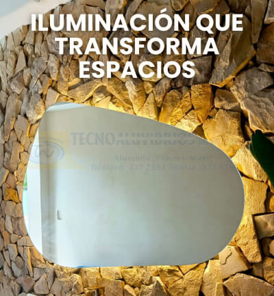Espejo con luces